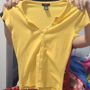 Yellow  rue 21 shirt